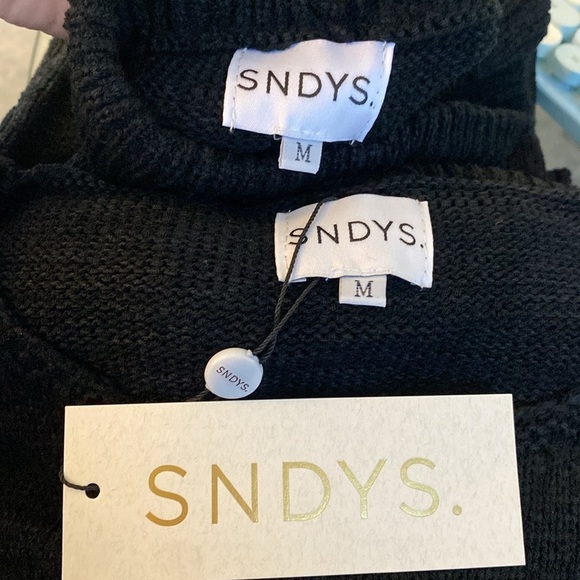 SNDYS NEW Majid Loungewear Black Two Piece Matching Set Sweater Trousers Size M - Picture 14 of 14